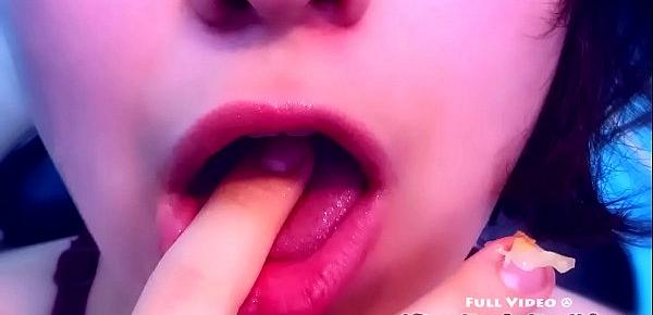  ASMR Mouth Fetish - Loud and Sexy Food Eating With LilKiwwiMonster